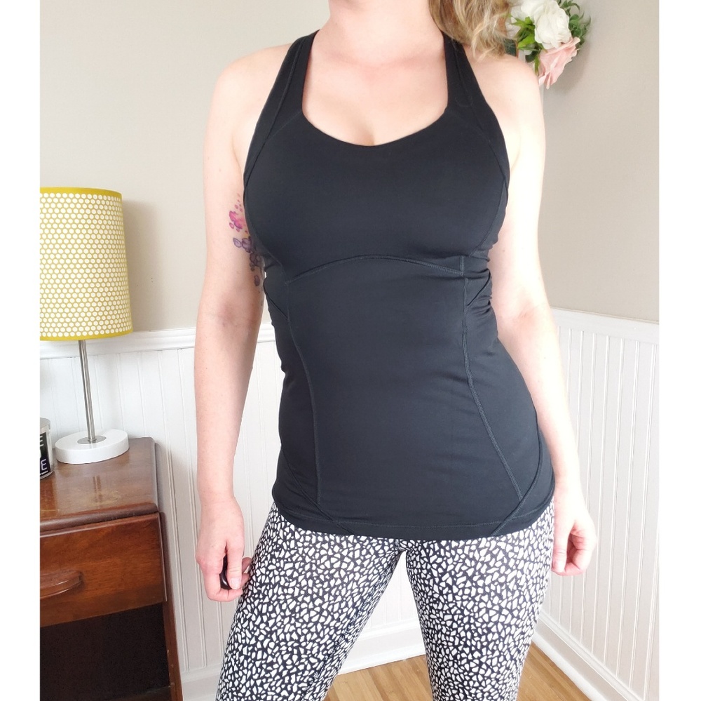 Lululemon Kanto Catch Me Black Crossback Tank